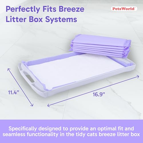 PETSWORLD Cat Pad Refills for Tidy Cats Breeze Litter System (400 Pads)