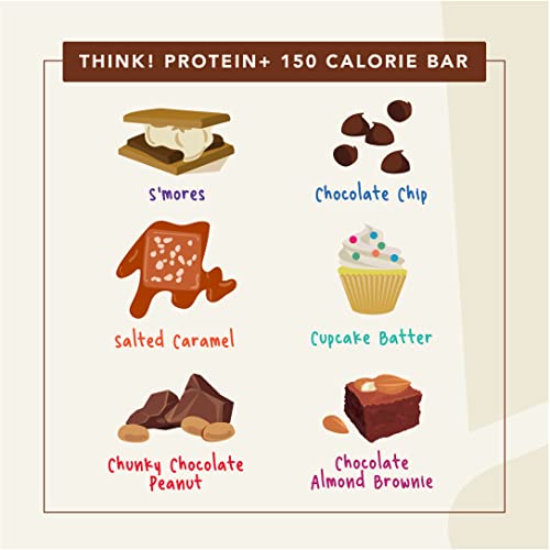 Think! Protein Bars With Chicory Root For Fiber, Digestive Support, Gluten Free With Whey Protein Isolate, Cupcake Batter, Snack Bars Without Artificial Sweeteners, 1.4 Oz (10 Count) #TOP4