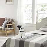 PMS VFM – Staffordshire Plüschtier Weißer Staffordshire Bull Terrier Hund 30 cm weiches Spielzeug – super Flauschige, luxuriöse lebensechte Stofftier-Teddy – Natural World Collection