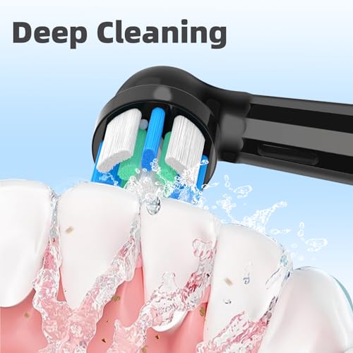 Replacement Head Compatible with Oral B IO 2/3/4/5/6/7/8/9/10 Series Electric Toothbrush, Brush Heads Compatible with Oral B IO for Cleaning Teeth (12 Black) by JSMIOROSE - Used condition - Image 3
