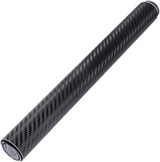 CRAFTHROU 1 Rolo Decalque De Janela De Filme Interior De Carro Preto Maçanetas De Fibra De Carbono Interior Adesivo De Filme De Fibra De Carbono Para Carro Adesivo Para Carro 4D Filme De