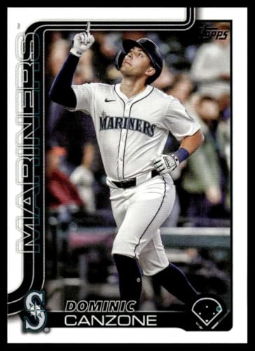 2025 TOPPS UPDATE #US56 DOMINIC CANZONE SEATTLE MARINERS BASEBALL OFFICIAL TRADING CARD OF MLB