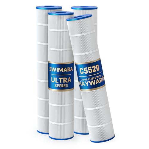 Swimara C5520 C5500 Pool Filter Cartridges, 5 oz+ Trilobal Fabric, Replacement for Hayward CX1380RE, PA137, 548 Sq. Ft., 4-Pack, Ultra Series by Swimara - Used condition - US$134.34