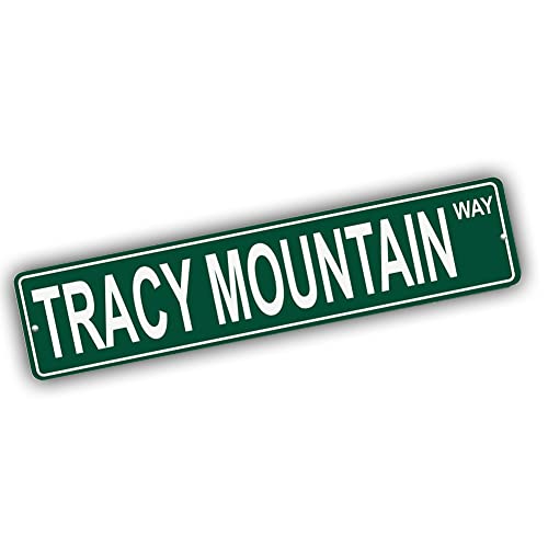 Brotherhood Aluminum Street Sign for Tracy Mountain - Maine Man Cave Decor