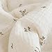 BuLuTu 100% Cotton Muslin Crib Duvet Cover for Infant Boys Girls Baby Toddler Bed Muslin Duvet Covers,Nursery Decoration,47