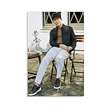 鈴木亮平精巧なポスターキャンバス壁アート モダン スタイル プリント壁画壁掛け吊り部屋装飾08x12inch(20x30cm)