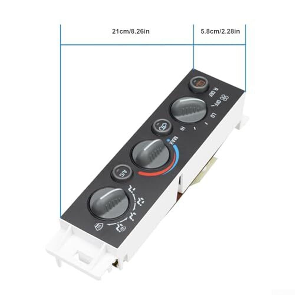 Climate Panel Module for Chevy for Tahoe for Gmc for Yukon 599-006 for HVAC Control Module with Rear Defogger Compatible with Manual