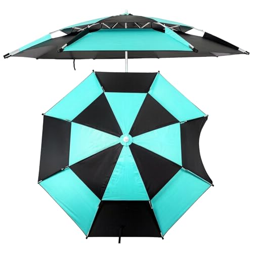 Parasol de plage avec protection solaire réglable contre les rayons UV - 2