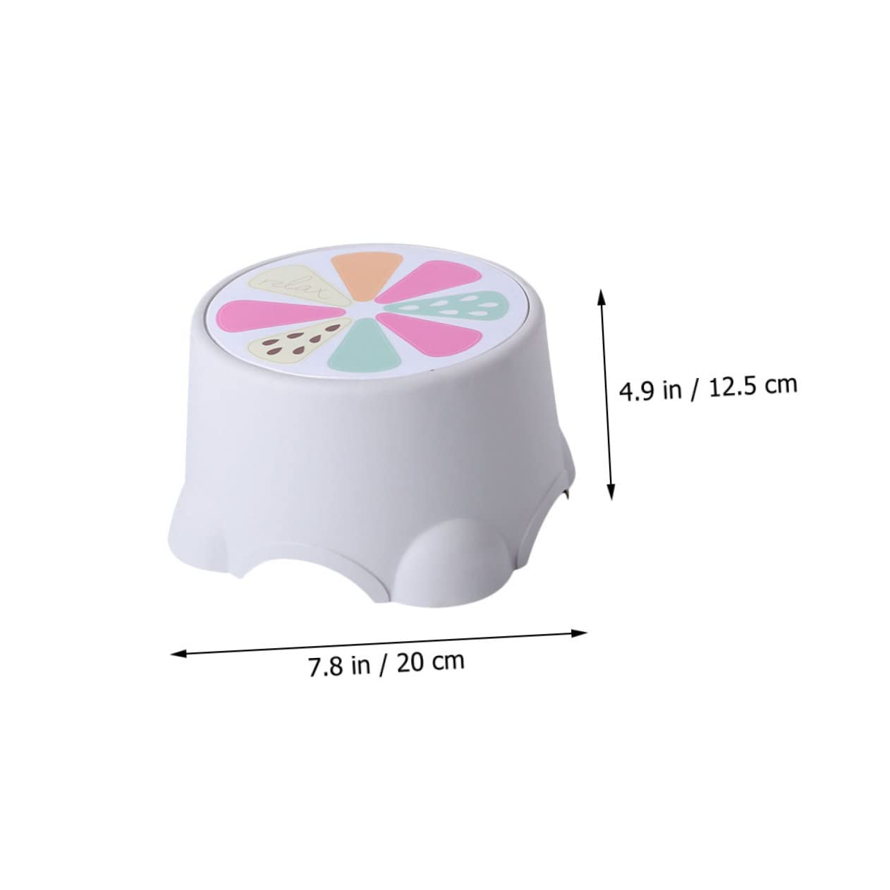 MERRYHAPY 3Pcs Cartoon Fruit Pattern Dining Table Stools for Durable Low Bathroom Footstools Comfortable Non Slip Design Shoe Changing Stool Selection