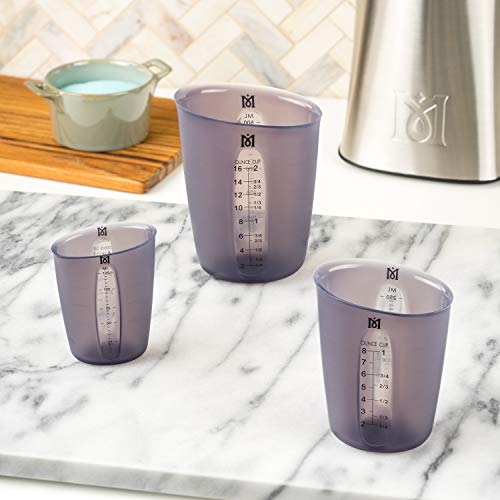 Magical Butter Machine Silicone Measuring Cups (3Pcs) Non-Stick & Microwave Safe With Accurate Markings, Space-Saving Design, Stable And Spill-Free Perfect For Cooking & Baking #TOP3