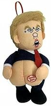 Farting Donald Christmas Ornament Doll-Funny He Farts Deck The Halls When Squeezed-POTUS Presidential Parody Stocking Stuffer Republican or Democrat