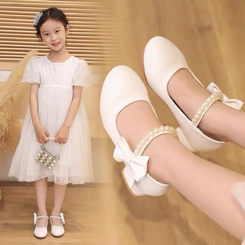 TangDao Girls Dress Shoes Mary Jane Shoes Princess Bowknot Shoes Wedding Party Dance Heels Flats for Little/Big Kids4
