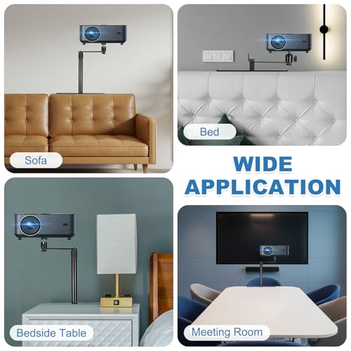 Soporte para proyector sin taladro invisible para sofá o cama 6