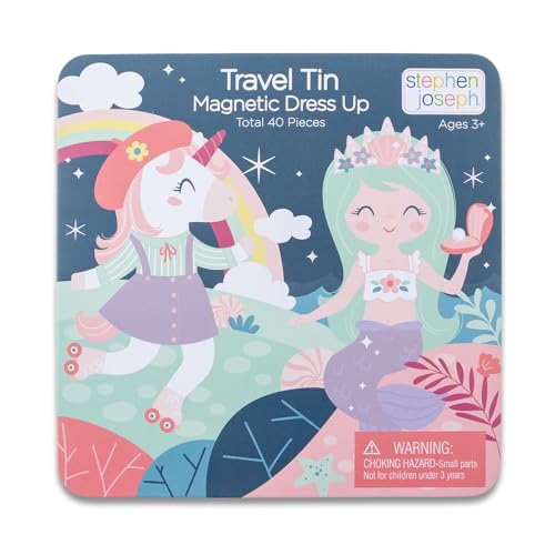 Stephen Joseph, Travel Tin Magnetic Dress Up, Bunny and Cat