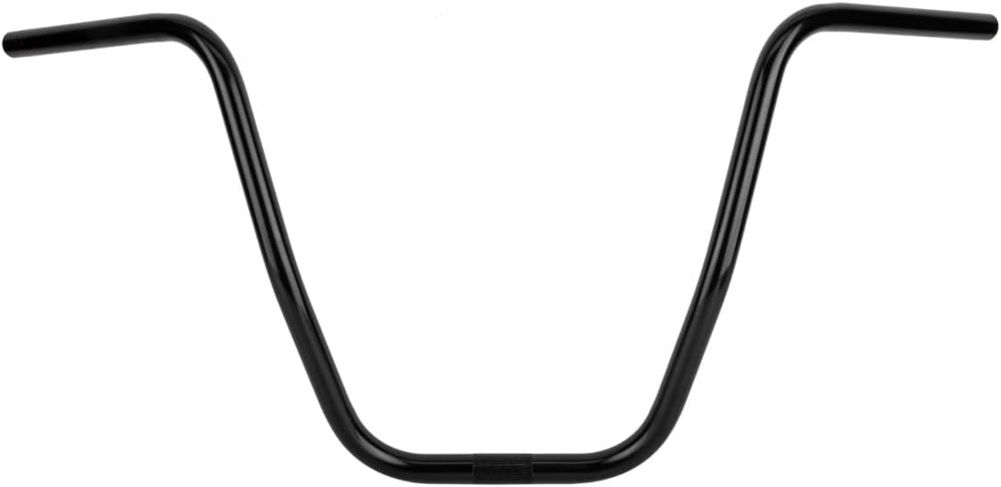 Sunlite D-Cruiser Handlebars 7/8" 32in Width 13.5in Rise Black Steel - Durable Cruiser Bike Upgrade for Comfort