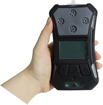 Hydrogen (H2) Gas Leak Detector with LCD Display Rechargeable Professional Explosion Proof Gas Analyzer for Industrial H2 Alarm Monitor Tester (0-500ppm)