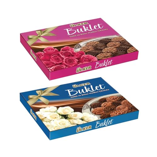 Ülker Buklet Madlen Çikolata 208 gr Mavi ve Pembe 2 li Set