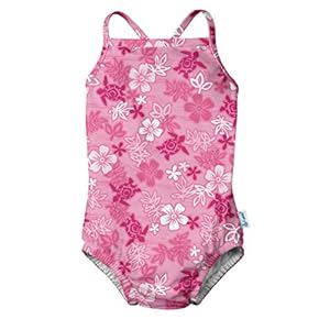 i play. by Green Sprouts One-Piece Swimsuit with Built in Reusable Swim Diaper | Helps Provide Secure Protection for…