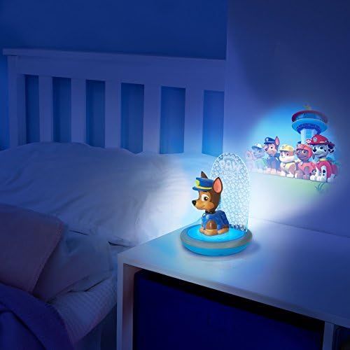 Paw Patrol Magic Night Light - Chase Kids Torch and Projector by Go Glow, Multi-Colour