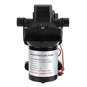Aqxreight 12V Membranpumpe 3,0 GPM, 55 PSI