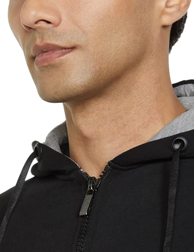 Image of Qube By Fort Collins Men Cotton Hooded Sweatshirt