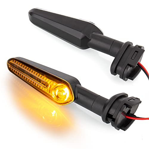 HAZAWA Front Rear Turn Signal Light LED Indicators Compatible with Yamaha YZF R1 R3 R6 R7 R9 R15 R25 YBR 125/250, MT-125/-07/-10, FZ-25/-010(Clear Lens)