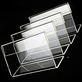 Acryl-Displayhalter-Set, 40 transparente Einheiten für effektive Beschriftung und Informationsaustausch (4 x 10 cm)