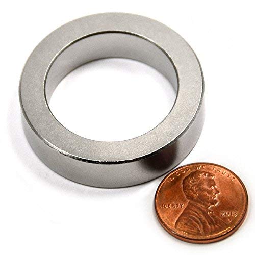 Cms Magnetics® Super Strong Neodymium Magnets Ring N45 1-1/2"Od X 1.065"Id X 3/8" - Rare Earth Ring Magnet - Science Projects School And Magnetism Education #TOP1