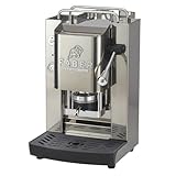 FABER COFFEE MACHINES Pro 3.0 Inox | Kaffeemaschine ESE 44 mm aus Stahl mit Magnetventil, herausnehmbarem Padhalter und Glaskanister (Glossy)