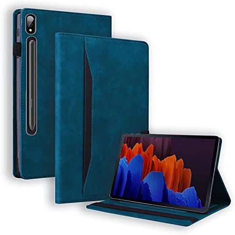 Case for Lenovo Tab P11 (2nd Gen) 11.5 inch / Pad Plus 2023 Magnetic PU Leather Folio Stand Shell Cover Foldable Card Holder Multi-Angle Lenovo Tab P11 Gen2 Tablet 2022 11.2",Peacock Blue
