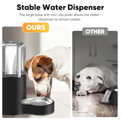 7L-Automatic-Dog-Water-Dispenser-Bowl-Gravity-Pet-Water-Dispenser-with-Stainless-Steel-Bowl-185-Gallon-Large-Capacity-Water-Feeder-for-Dogs-Cats7L-Without-Filter-Black 7L Automatic Dog Water Dispenser Bowl Gravity Pet Water Dispenser with Stainless Steel Bowl 185 Gallon Large Capacity Water Feeder for Dogs Cats7L Without Filter Black
