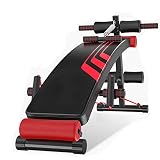 FGVBC Banco de Pesas multifunción Ejercicio de músculos Abdominales Banco de Abdominales Entrenamiento en el hogar Banco de Entrenamiento de Gimnasio...