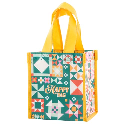 Karma Reusable Gift Bags, Tote Bag and Gift Bag with Handles, Perfect for Christmas and Party Bags RPET 1 Happy Bag