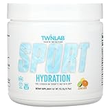 Twinlab Sport Hydration - Natural Electrolyte Powder Drink Mix to Support Hydration - Includes BCAA’s, L-Arginine, Astaxanthin & Carbohydrates - Orange Rush, 9.25 oz, 25 Servings