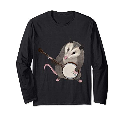 Zarigüeya tocando el banjo Manga Larga Cover