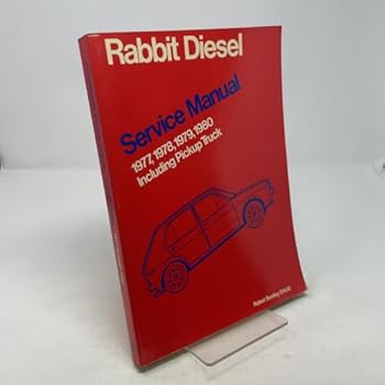 Paperback Volkswagen Rabbit diesel service manual, 1977, 1978, 1979, 1980, including pickup truck (Robert Bentley complete service manuals : Volkswagen service manuals) Book