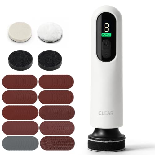 Winartton Cordless Mini Rotary Sander Kit, 2-Inch Handheld Detail Buffing Polisher with 100Pcs Sandpaper, Foam Pads & Wool Discs, Portable Power Sanding Tool for Resin Art, Crafts, Wood, 3D Prints