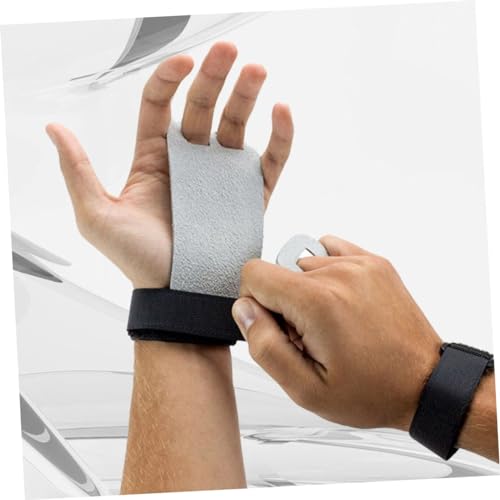 Happyyami 2 Pares luvas de treinamento protetor de mão protetor de palma de couro protetor palmar ha