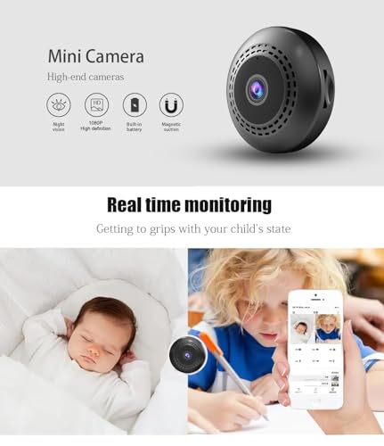 DDLC WiFi CCTV Security Camera 1080p Full HD for Home Indoor Focus Magnet Mini WiFi Magnetic Live Stream Night Vision IP Wireless Audio Video... - Image 6