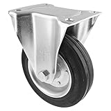 Raddurchmesser Ø 160 mm, Radbreite 40 mm, Bauhöhe 200 mm, Anschraubplatte 110 x 140 mm, Tragkraft 150 kg