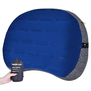TREKOLOGY Camping Pillow – Premium Inflatable Pillow for Camping, Beach, and Travel – Ultimate Comfort for Adults -ALUFT PLUS