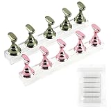 YIPFEN Lot de 2 supports d'entraînement en acrylique, porte-ongles magnétique, présentoir ...