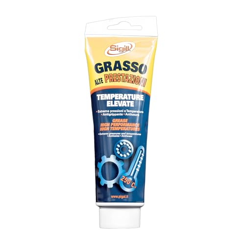 Sigill - Grasso Alte Prestazioni, Tubetto 125 Ml, Con Bisolfuro Di Molibdeno, Resistente Fino A 450°C, Per Cuscinetti, Giunti, Macchine Utensili, Moto