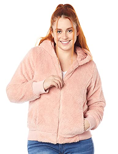 Jaqueta, Blue Bay, Feminina, Peluciada, Coral,GG