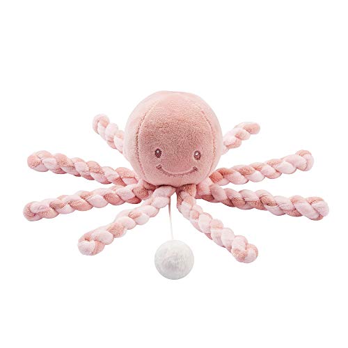 Peluche Musicale Poulpe Nattou Lapidou rose pour bébé prématuré