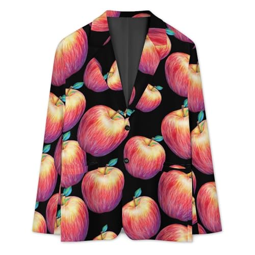 Drawing Fruit Classic Suits Blazer for Men Business Tuxedo Jacket Sport Coat Two Buttons3