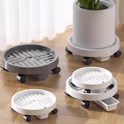 Support mobile pour pots sur le balcon et la terrasse avec bac à eau