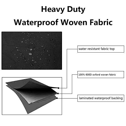 High Back Patio Chair Covers Waterproof Heavy Duty Stackable Outdoor Bar Stool Cover Black Patio Furniture Covers Outside Lounge Deep Seat Covers, Large Tall Lawn Chair Covers, High Back-4 Pack, Black #TOP5
