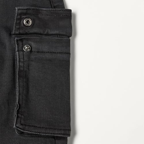 Image of Amazon Essentials Boys and Toddlers' Stretch Denim Cargo Jean with Elastic Waist