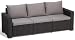 Produktbild Allibert Lounge Sofa California 3-Sitzer, graphit/cool grey